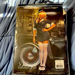 Full costume brand new and never opened! Includes the dress, the hat, tie & bag